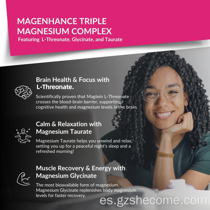 Shecome Magnesio Complejo Cápsulas Apoyo Cognitivo